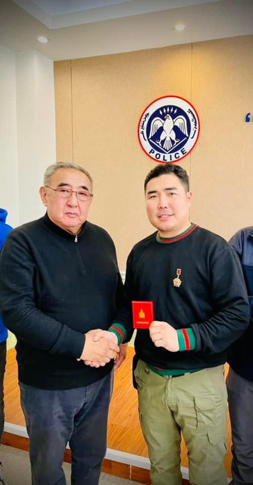 Жүжигчин Г.Алтаншагай “Цагдаагийн төлөө” медиалаар шагнагдлаа