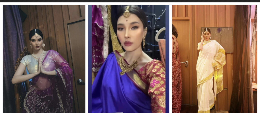Saree-тэй монгол бүсгүйчүүд