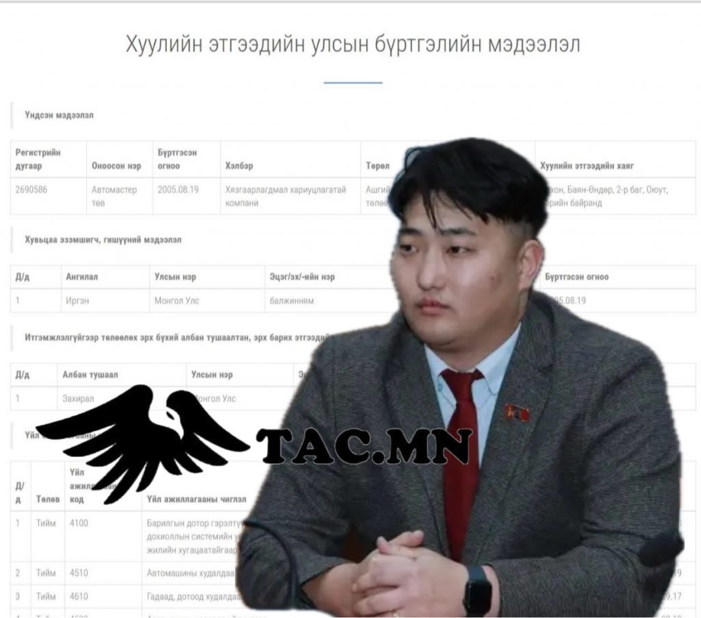 Баян-Өндөр сумын Засаг дарга Б.Мөнхбаяр тендерүүдээс хамгийн өндөр үнийн дүнтэйг хадам аавдаа авч өгдөг гэв үү